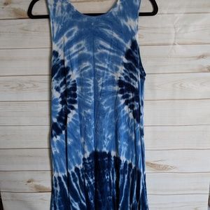 Casual tank tie-dye dress